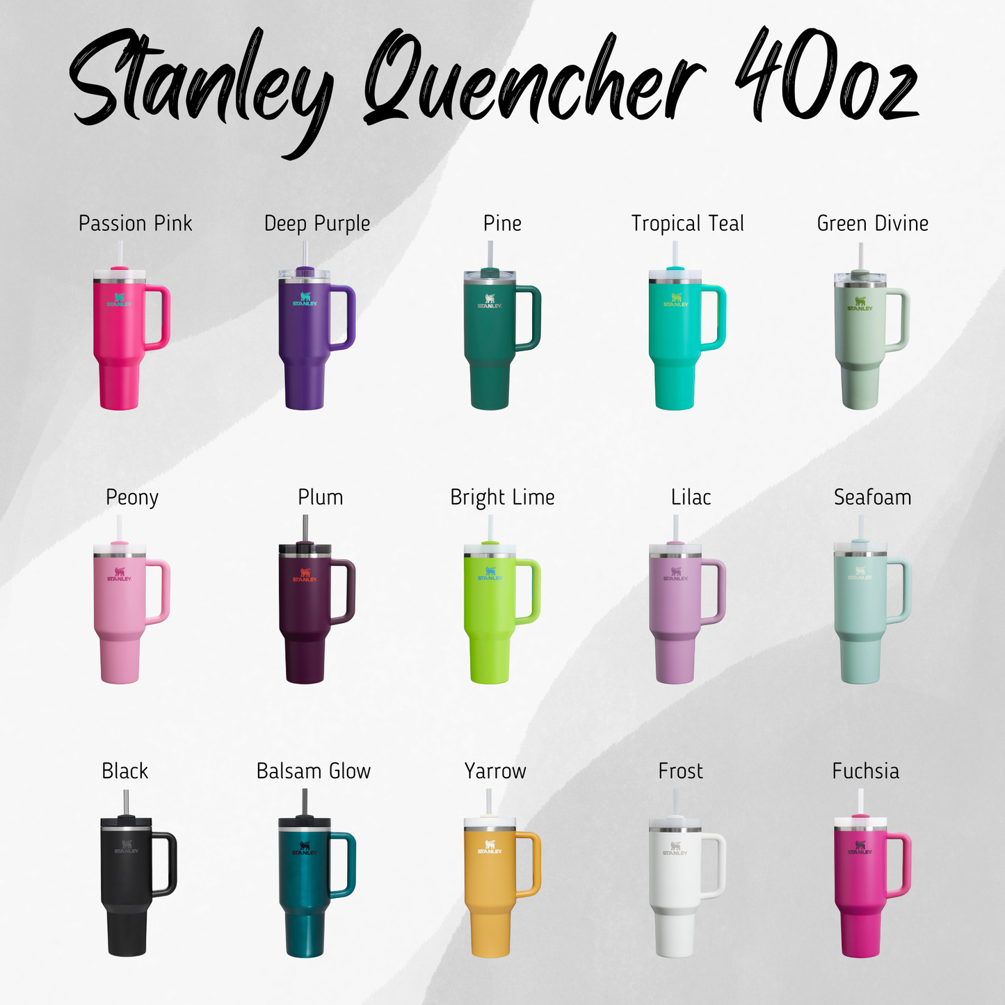 40oz Stanley Quencher Tumbler Bumble Bee Design, Spring Flowers, Laser Engraved Gift for Her, Stanley TikTok Cup Mother's Day Gift