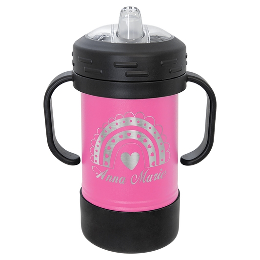 10oz Engraved Sippy Cup - Add Your Logo or Design - Bulk Discount Available