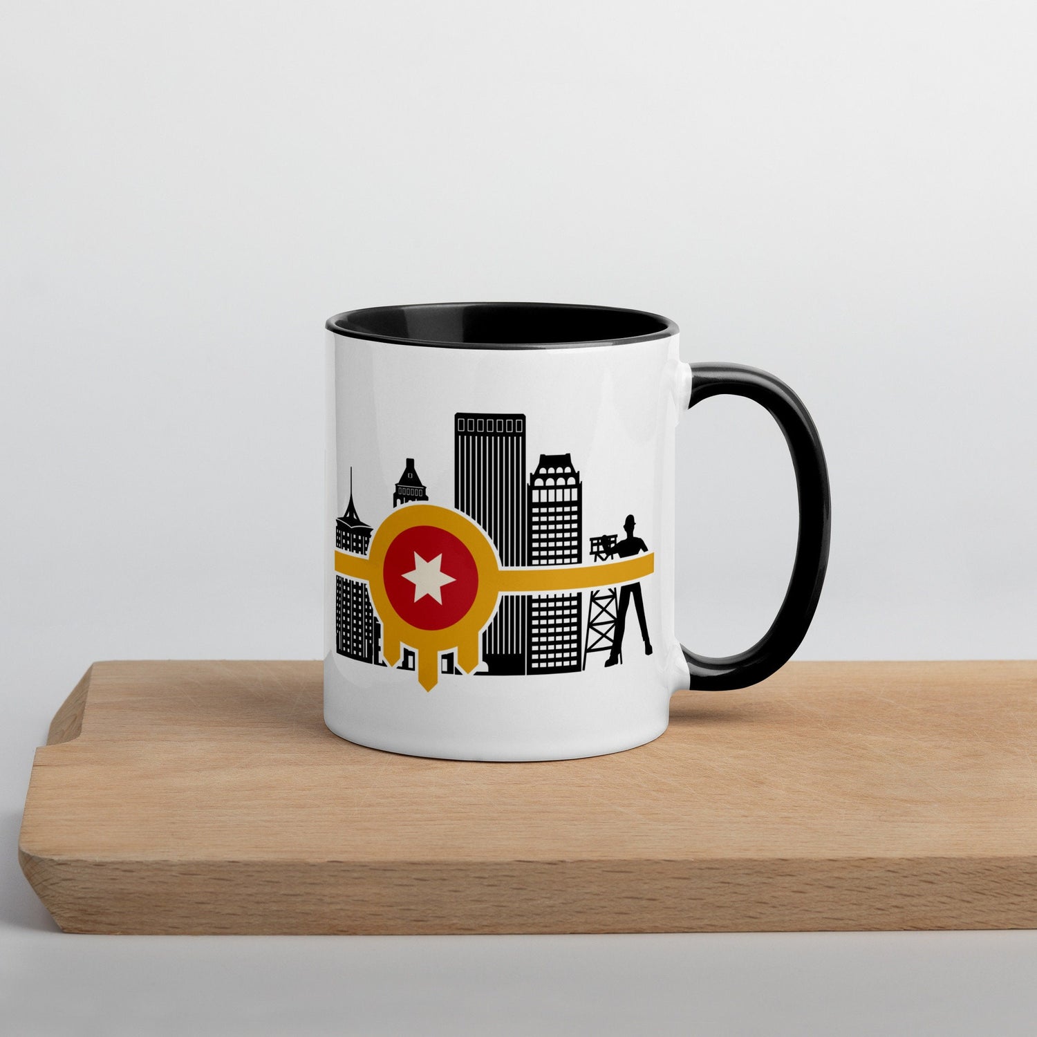 Tulsa Flag Mug with Color Inside