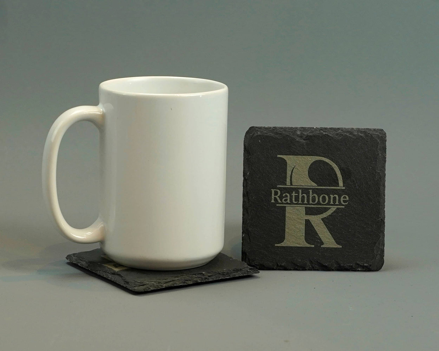 Custom Set of 4 Slate Coasters, Housewarming Gift, Wedding Gift