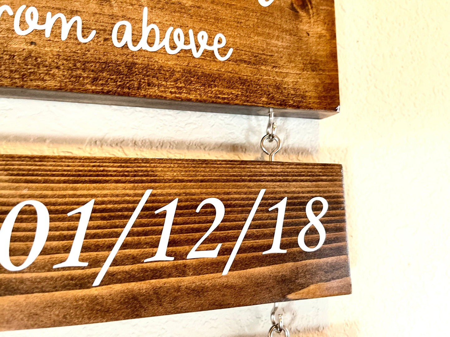 Custom Grandparent Sign with Grandkids Names & Birthdates, Personalized Sign, Gift for Grandma