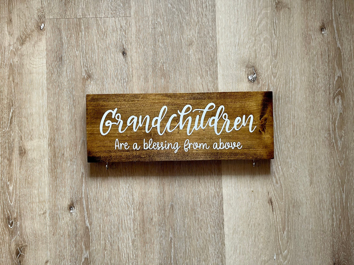 Custom Grandparent Sign with Grandkids Names & Birthdates, Personalized Grandchildren Wood Sign, Gift for Grandma, Mothers Day Gift