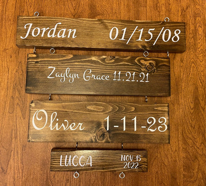 Custom Name Plate for Grandparent Signs