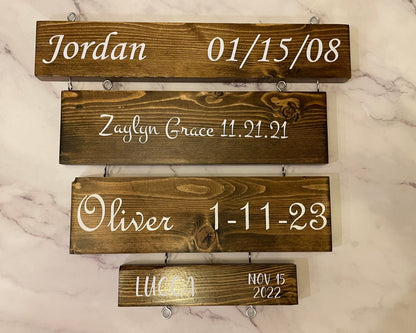 Custom Name Plate for Grandparent Signs