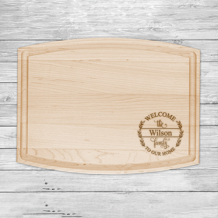 Custom Maple Cutting Board, Welcome to our home, Housewarming Gift, Christmas Gift